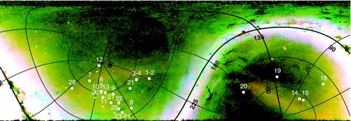 Distant Milky Way Halo Giants Marked on a Pan-STARRS1 Map