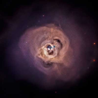 -ray image of the Perseus galaxy cluster, approximately 240 million light-years away from Earth