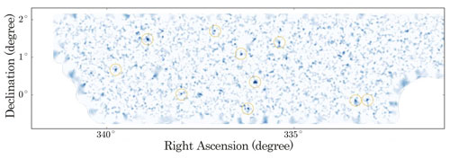 2-Dimensional Dark Matter Map Estimated by Weak Lensing Technique