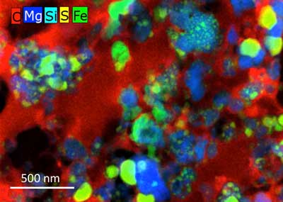 Elemental Map of GEMS by Transmission Electron Microscope