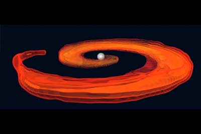 Numerical simulation of the last instances of a neutron star and black hole merger