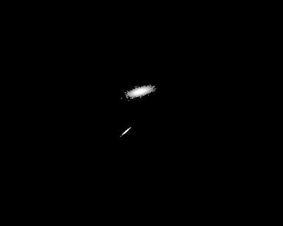 Simulation of the Distant Dwarf Galaxies Used in the Study Merging