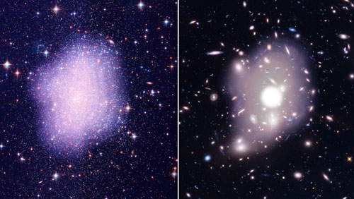 two galaxy clusters