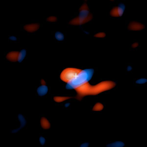 ALMA image of the disk of cool hydrogen gas flowing around the supermassive black hole at the center of our galaxy