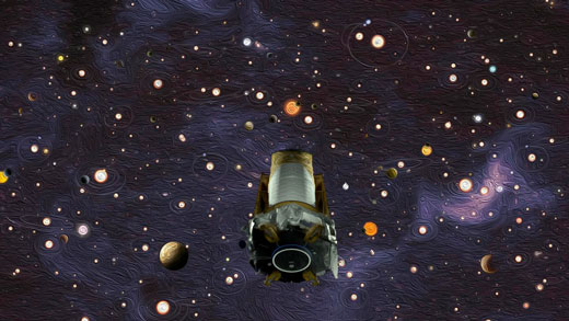 Kepler Space Telescope Oil Painting