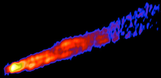 A radio interferometry image of the M87 galaxy at 2-centimeter wavelength with sub-parsec resolution