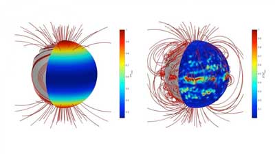 magnetic field of a neutron star
