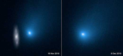 Two views of comet 2I/Borisov from Hubble