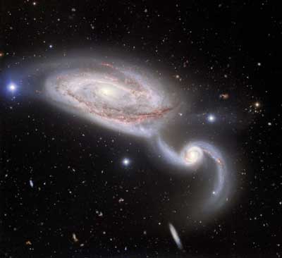 Image of the interacting galaxy pair NGC 5394/5