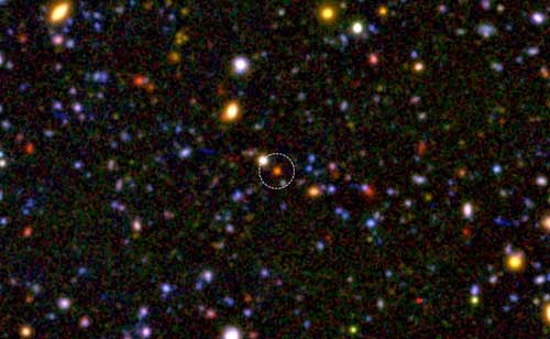 A blow-up of a small portion of the Subaru/XMM-Newton Deep Field