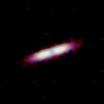 Composite ALMA image of the debris disk around the young star 49 Ceti