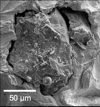 A tiny grain of lunar soil