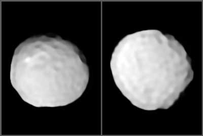 Two views of the asteroid Pallas