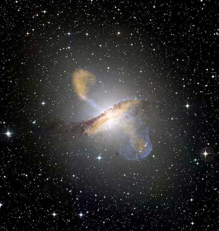 This is an image of a galaxy with an active galactic nucleus