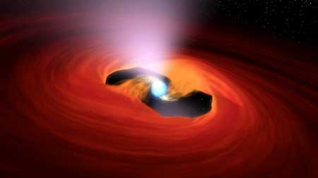 Artist’s impression of an ultra-luminous X-ray pulsar