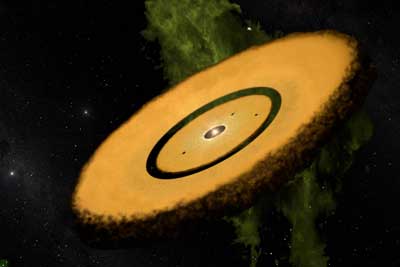 Artist’s concept of a Peter Pan disk