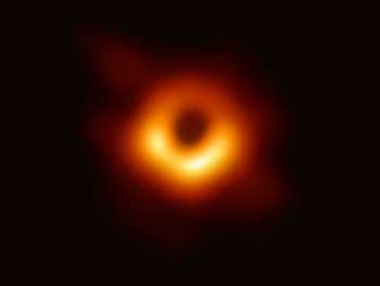a black hole captured by the Event Horizon Telescope