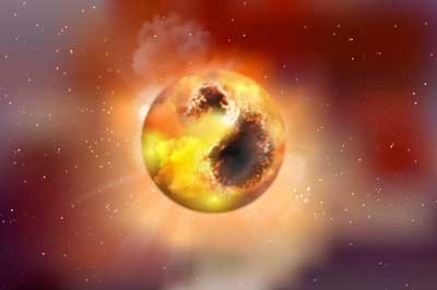 An artist's impression of Betelgeuse