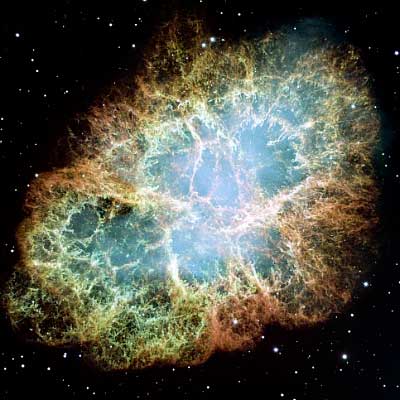 Crab Nebula, a supernova remnant