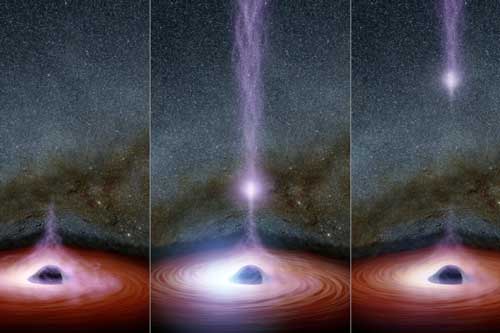 a corona can create a flare of X-rays around a black hole