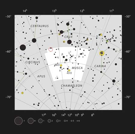 Location of TYC 8998-760-1 in the constellation of Musca