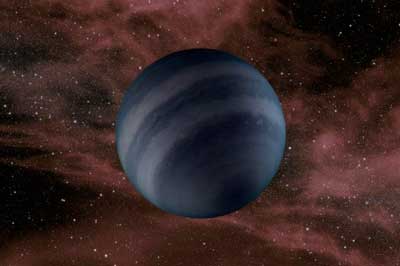An artist's concept of a dark brown dwarf