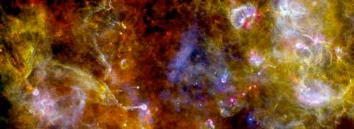 Clouds of interstellar dust and gas, here in the region Cygnus-X in the Swan constellation