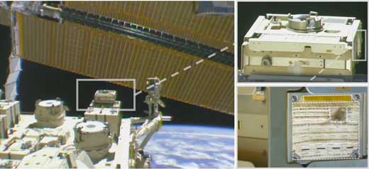 acoustic fabric being tested on the International Space Station