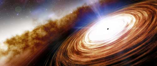 illustration of a quasar