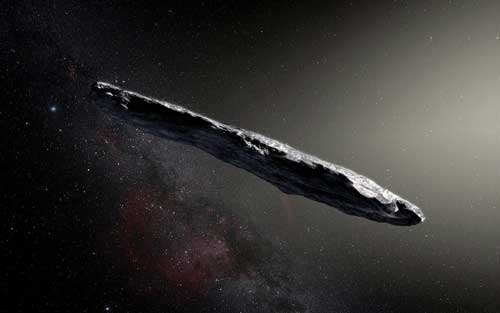 Artist’s impression of Oumuamua
