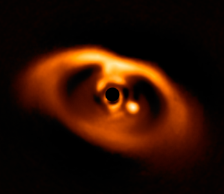 image of a forming planet, PDS 70b, around a dwarf star