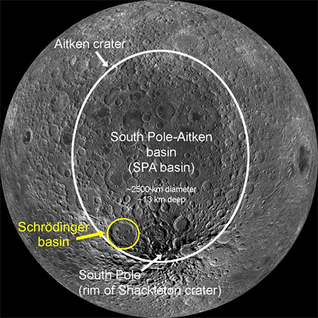 Lunar basin map image