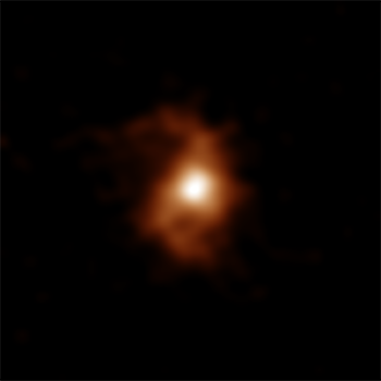 ALMA image of the galaxy BRI 1335-0417 at 12.4 billion years ago