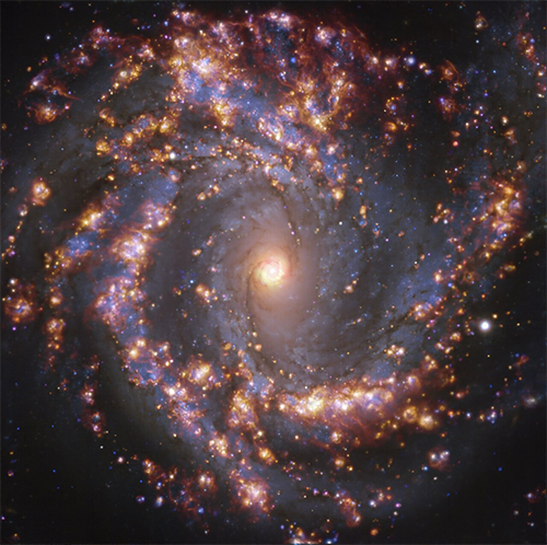 This image, taken by the Multi-Unit Spectroscopic Explorer (MUSE) on ESO’s Very Large Telescope (VLT), shows the nearby galaxy NGC 4303