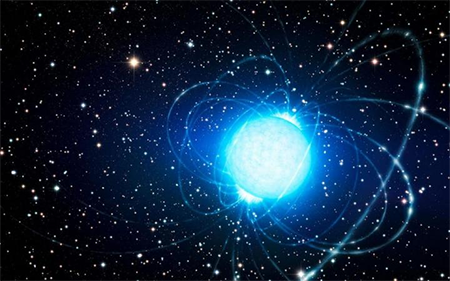 Artist's depiction of a neutron star