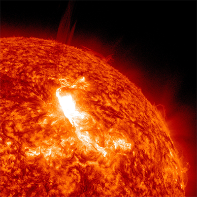 A glimpse of a coronal mass ejection from the Sun