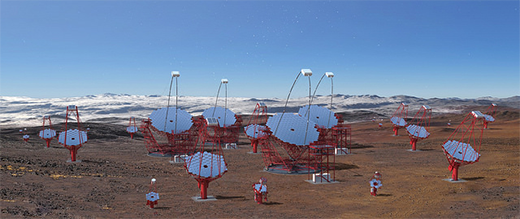 Artist concept of the Southern site of Cherenkov Telescope Array