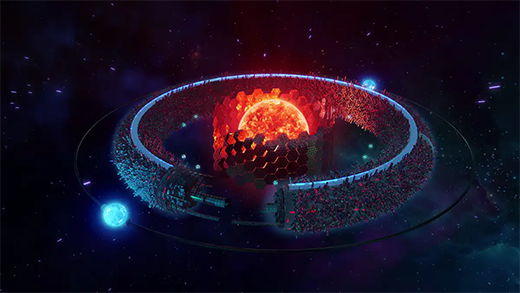 Artist's impression of a Dyson sphere