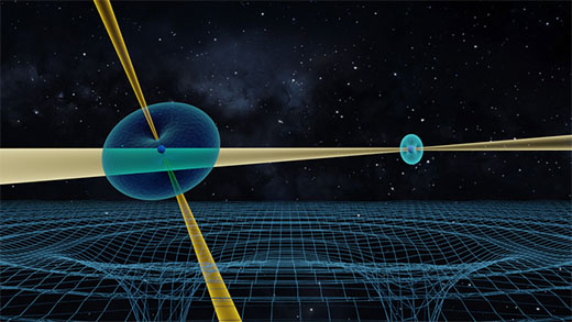 Artistic impression of a Double Pulsar system