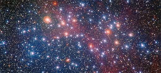The young open cluster NCG 3532 consists of more than 2,000 stars