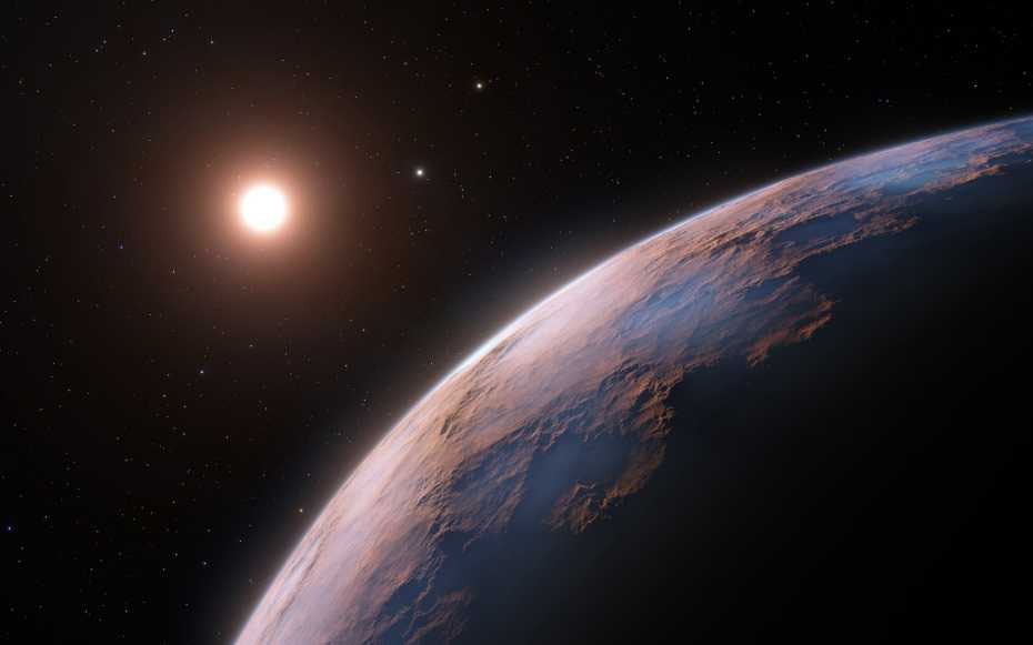 Artist’s impression of the Proxima d, an exoplanet candidate