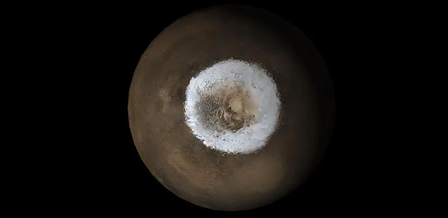 Mars at Ls 211°: South Polar Region