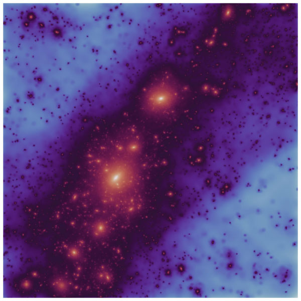 dark matter enveloping the Milky Way and the Andromeda galaxy