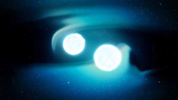 Image of two neutron stars