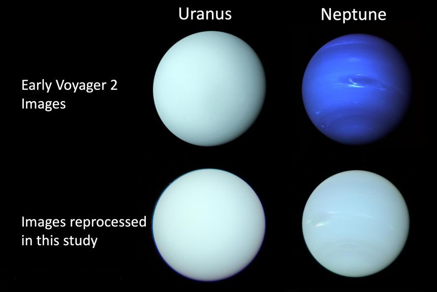 images of Uranus and Neptune