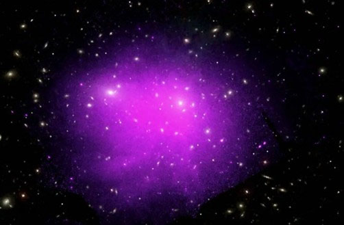 This image represents a deep dataset of the Coma galaxy cluster obtained by NASA’s Chandra X-ray Observatory
