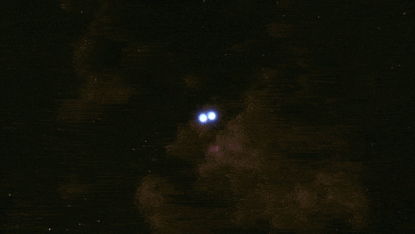 White dwarf star collision