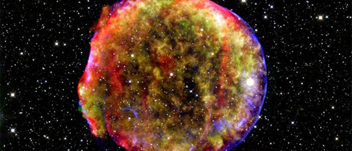 Composite image of the Tycho Supernova remnant
