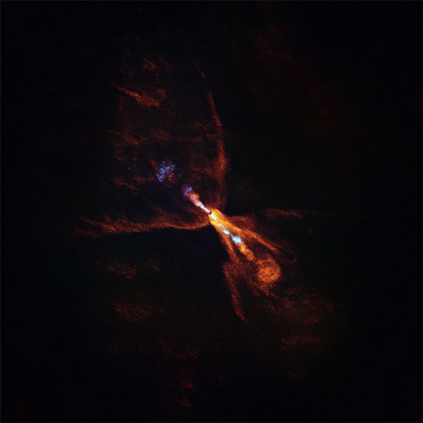 HOPS-315, a baby star where astronomers have observed evidence for the earliest stages of planet formation