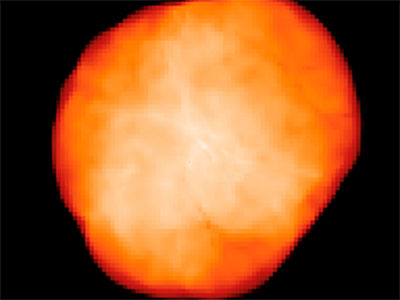 Computer simulation of the ionized bubble around a Population III.1 supermassive star, progenitor of a supermassive black hole, that forms in the early universe